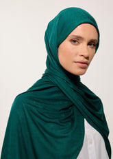 Rabia Z - Penye Zümrüt Yeşili Şal